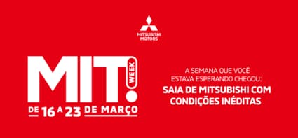 Mitsubishi Motors realiza primeira edição do MIT Week em 2026 com taxa de juros 0%, seguro grátis e até 30 mil de supervalorização