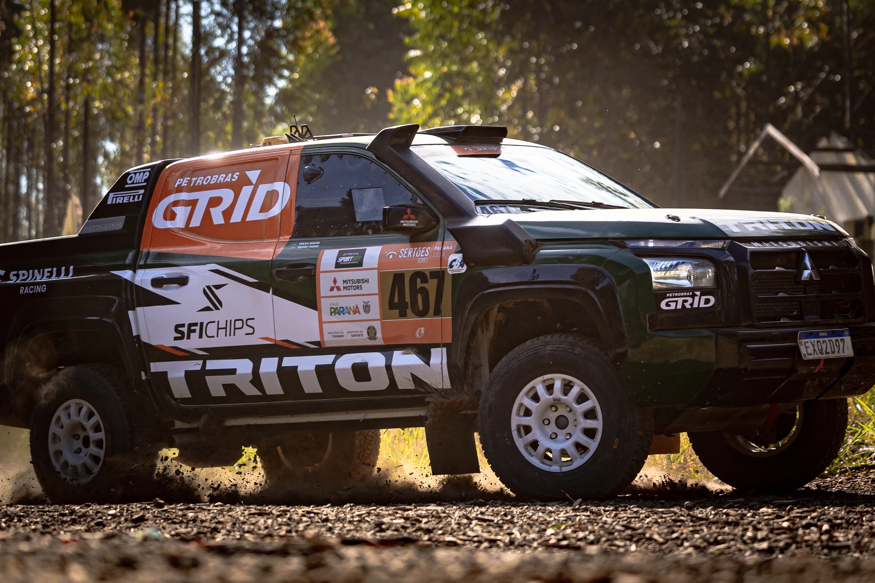 Picape de competição Triton Katana R estreia com vitória no Sertões Series Paraná